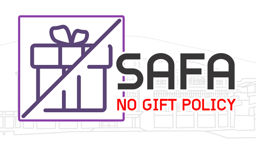 NO GIFT POLICY งดรับของขวัญ ของที่ระลึก ในช่วงเทศกาลปีใหม่และในทุกโอกาส 